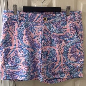 Lilly Pulitzer Pink and Blue Women's Shorts